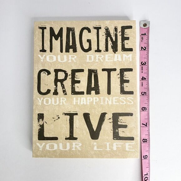 “Imagine Create Live” Canvas Wall Art 10"x13" - Picture 3 of 4